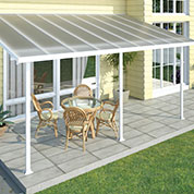 pergola adossee en polycarbonate 3 x 5-4 m
